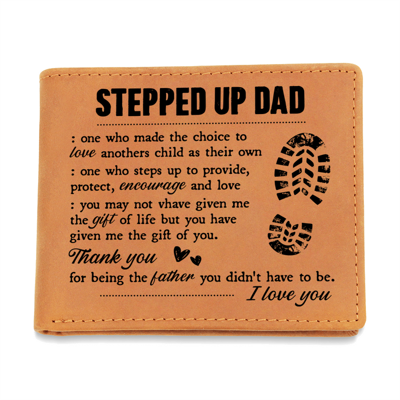 To My Stepdad Gift of Life – Leather Wallet