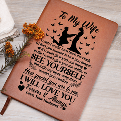 To My Wife Sooner – Leather Journal