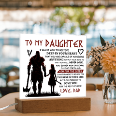 To My Daughter Skies – Acrylic Square