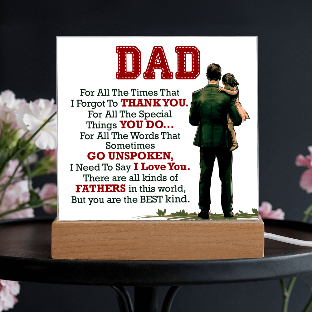 Thank You Dad - Acrylic Square