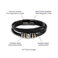 Last Forever Love You Forever (To My Grandson) – Bracelet