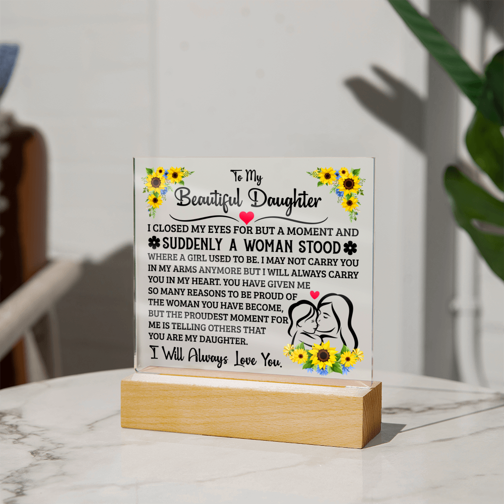 To My Daughter – Acrylic Square