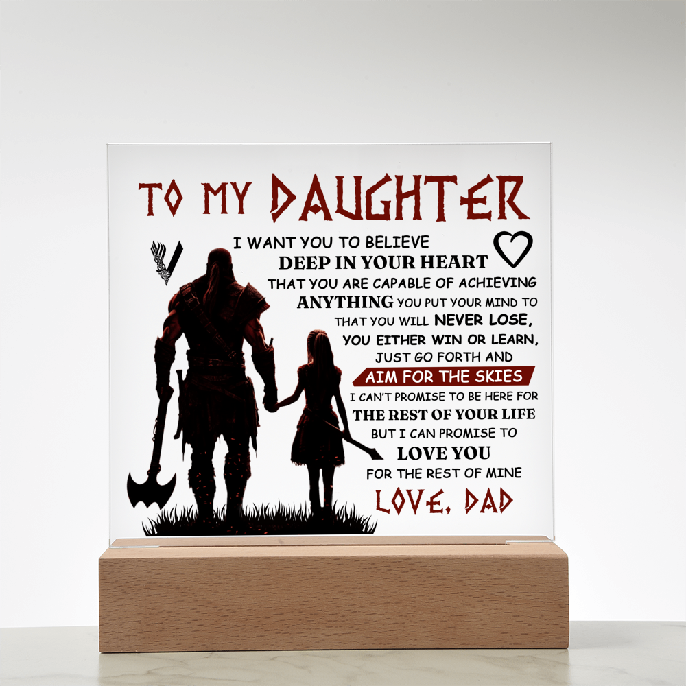 To My Daughter Skies – Acrylic Square