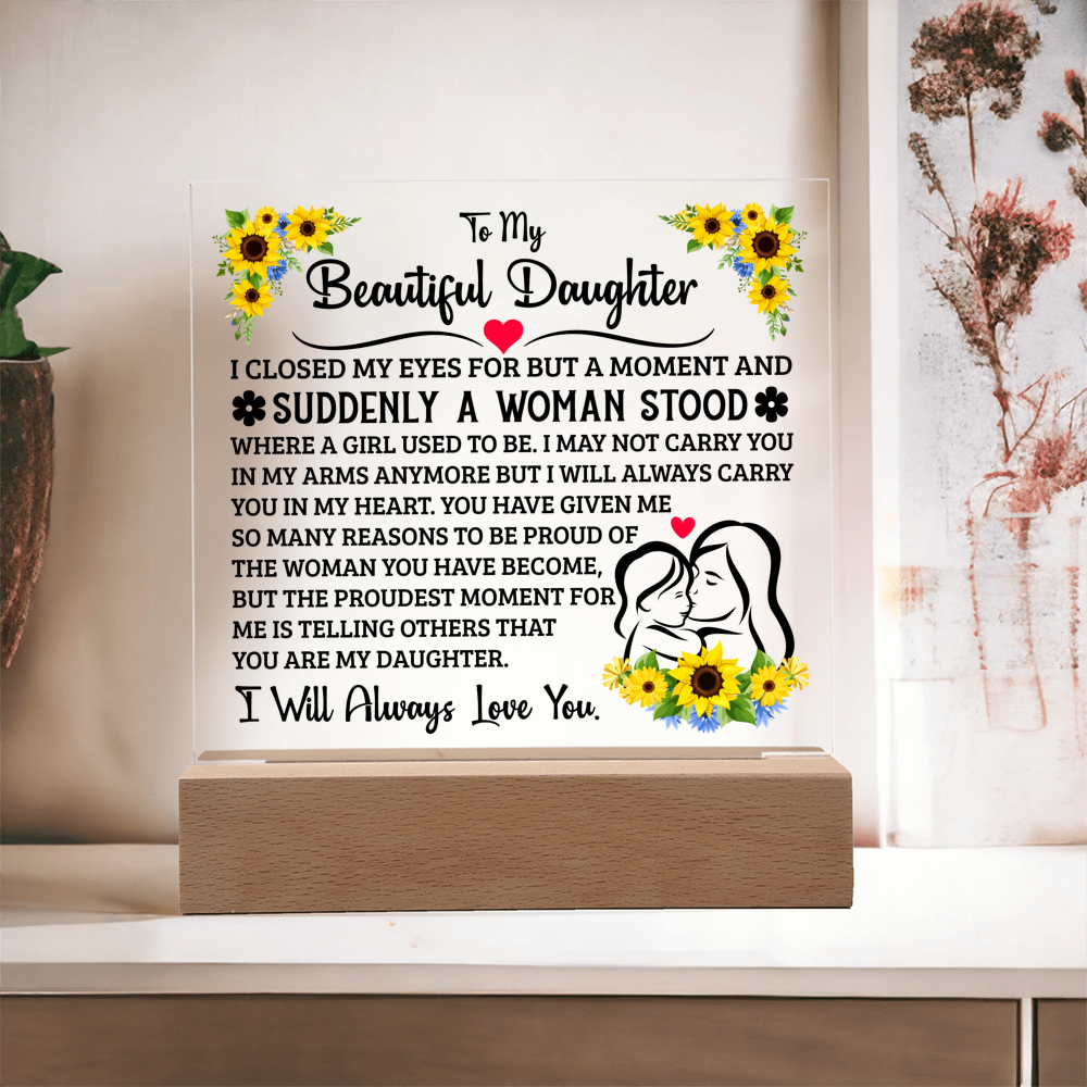 To My Daughter – Acrylic Square